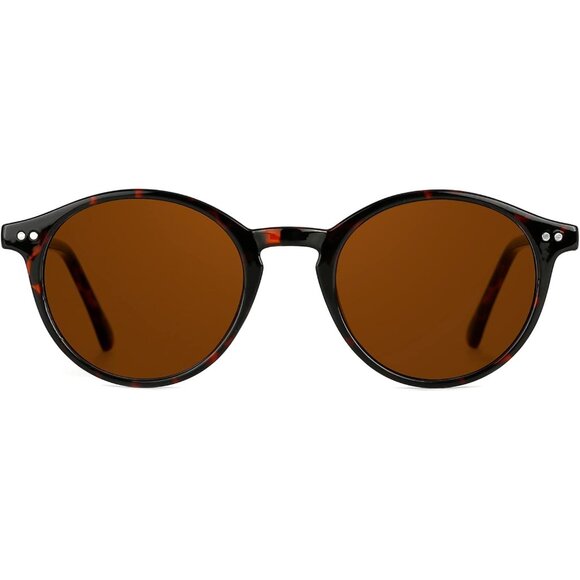 Vintage Small Round Sunglasses Polarized UV400 Tinted Sun Glasses for Women Men - Picture 8 of 8